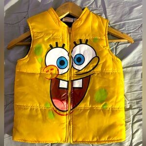 Yellow SpongeBob Puffer Vest